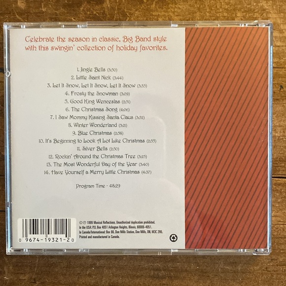 1999 Sleigh Bell Swing CD - Musical Reflections - Big Band Christmas Music - Picture 2 of 8